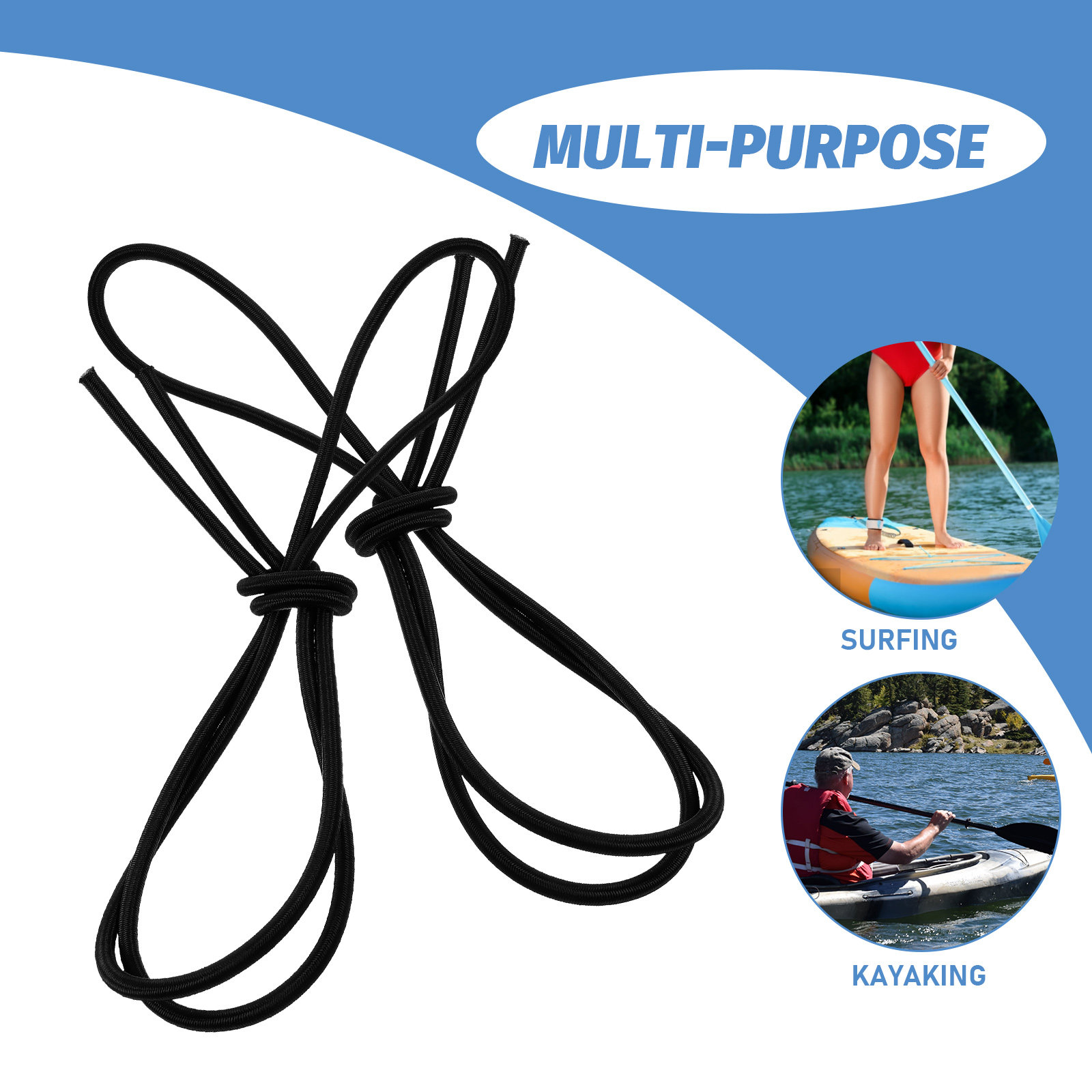 4Pcs Elastic Paddle Leash Kaya - đánh giá và giá Fishing Kayak Paddle Leash