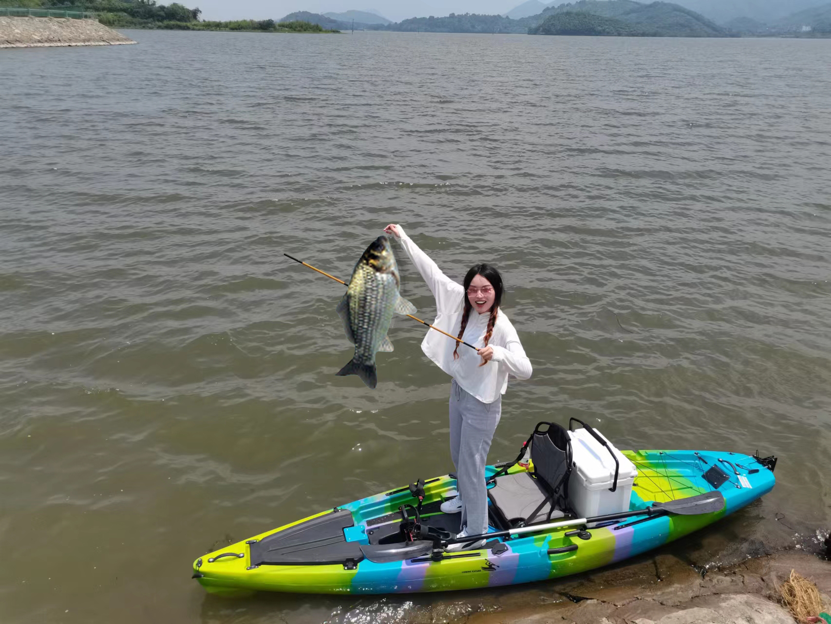 11.8ft Dual Pedal Drive Single - đánh giá và giá Fishing Kayak Sit On Top