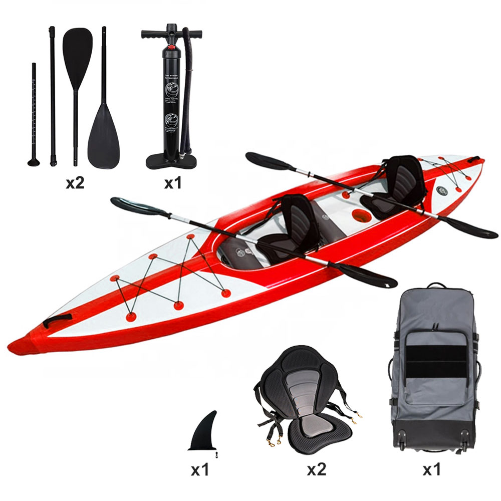 2 Person Drop Stitch Inflatabl - đánh giá và giá Fishing Kayak Sit In