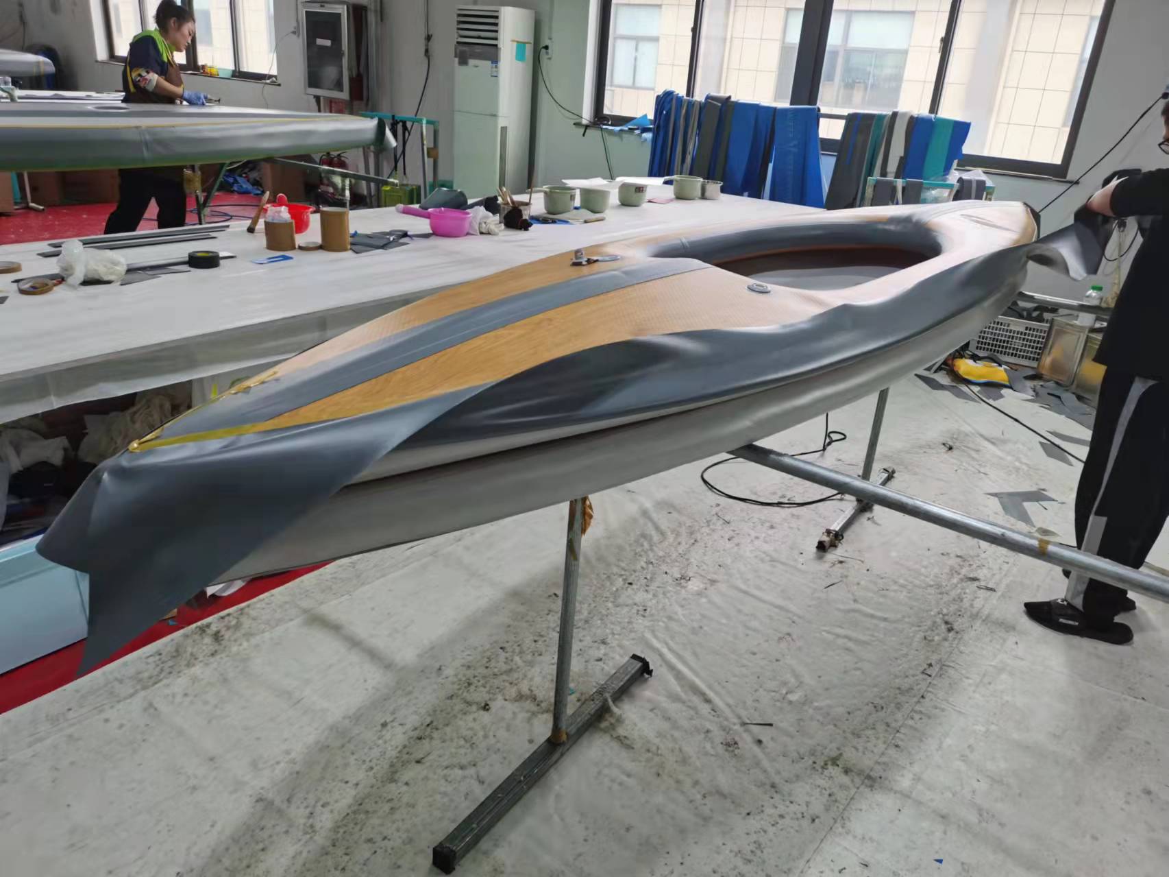 2 Person Drop Stitch Inflatabl - đánh giá và giá Fishing Kayak Sit In