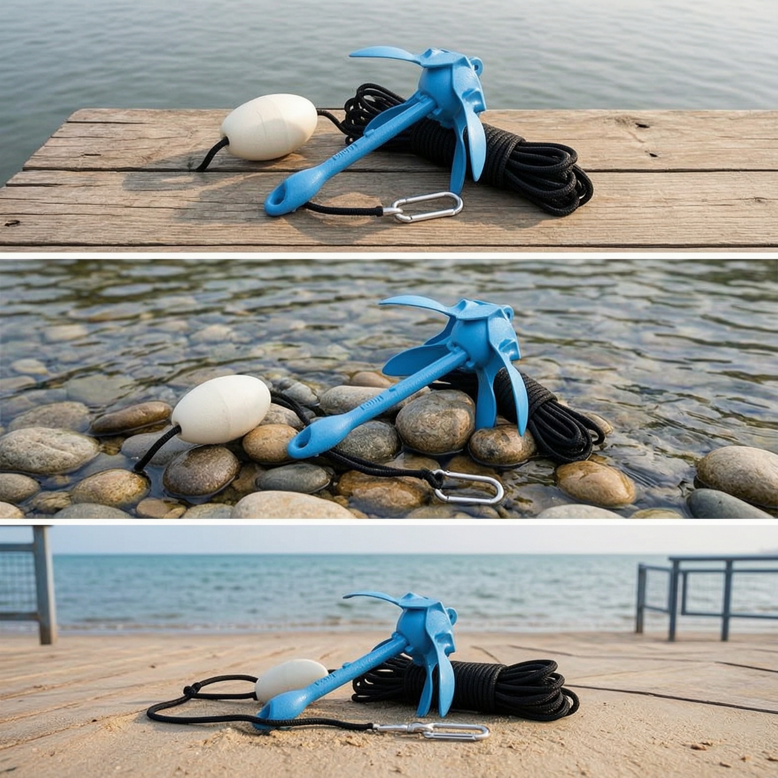 Folding Anchor Kit with Buoy a - đánh giá và giá Fishing Kayak Storage Bag
