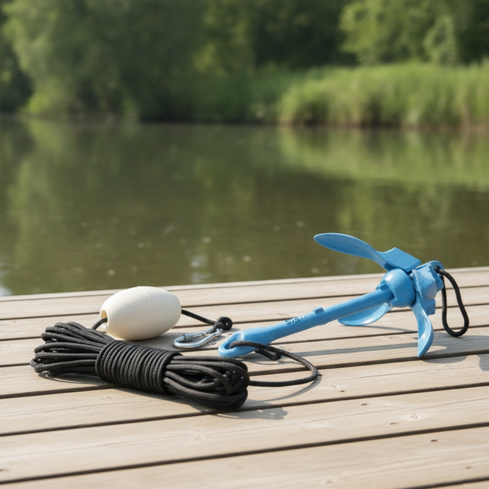Folding Anchor Kit with Buoy a - đánh giá và giá Fishing Kayak Storage Bag
