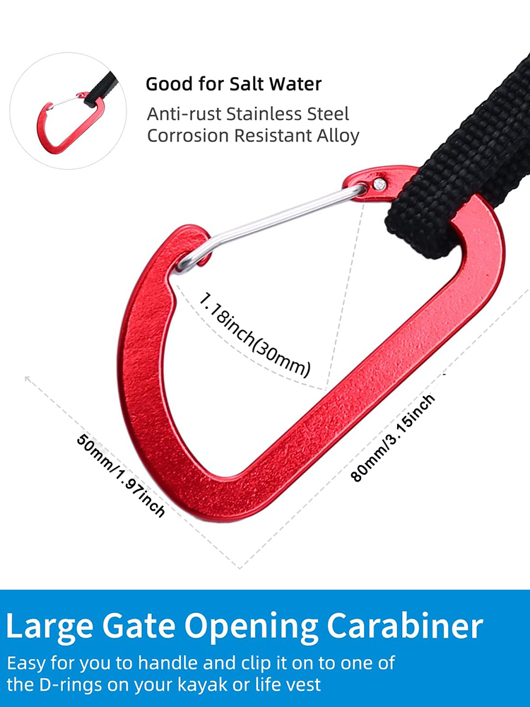 Kayak Paddle Leash Stretchable - đánh giá và giá Fishing Kayak Paddle Leash