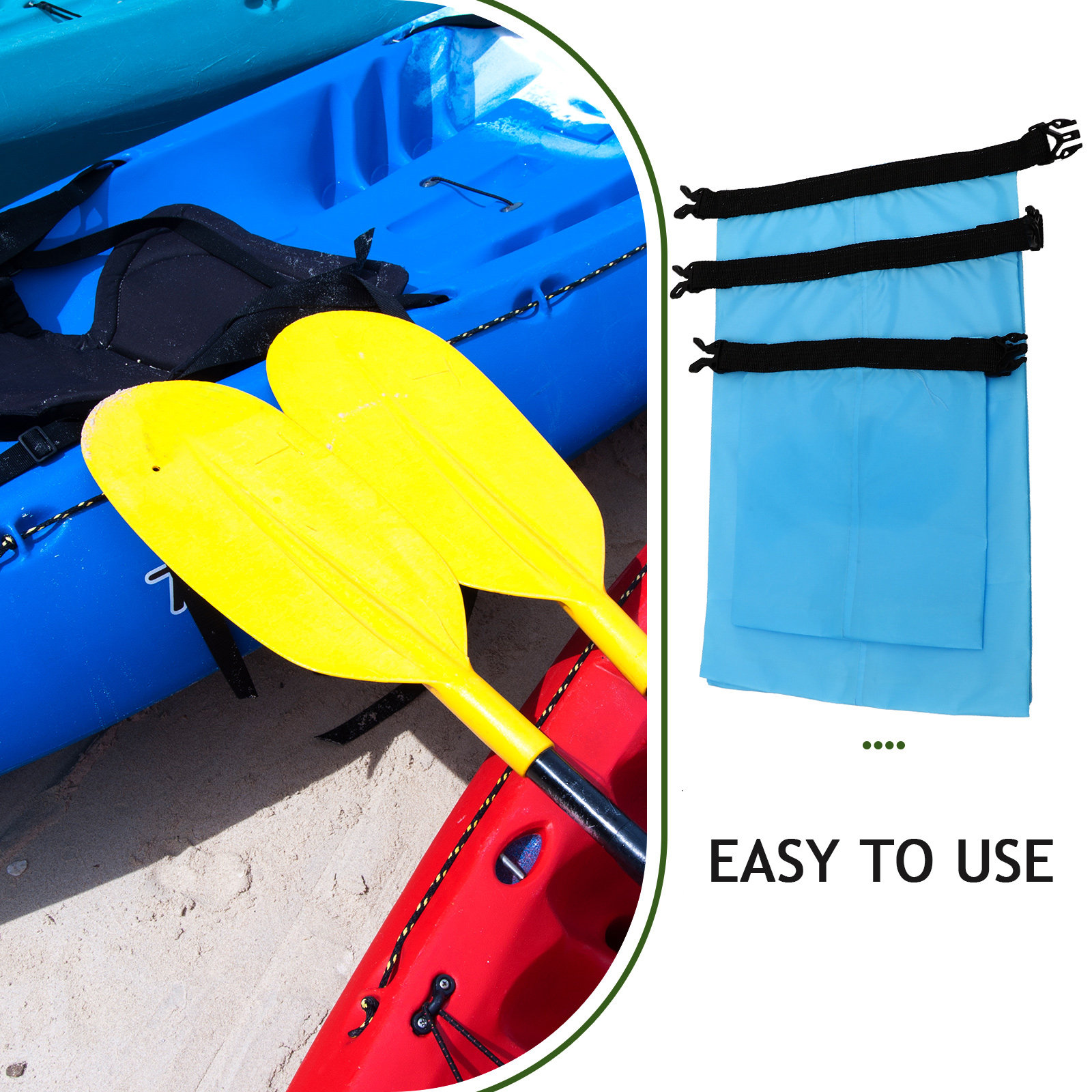 3Pcs Waterproof Dry Bag Foldab - đánh giá và giá Fishing Kayak Storage Bag