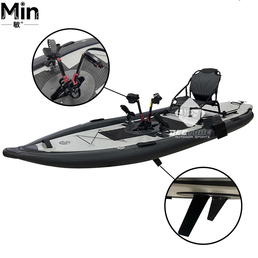 1000D PVC Inflatable Pedal Dri - đánh giá và giá Fishing Kayak Pedal Drive