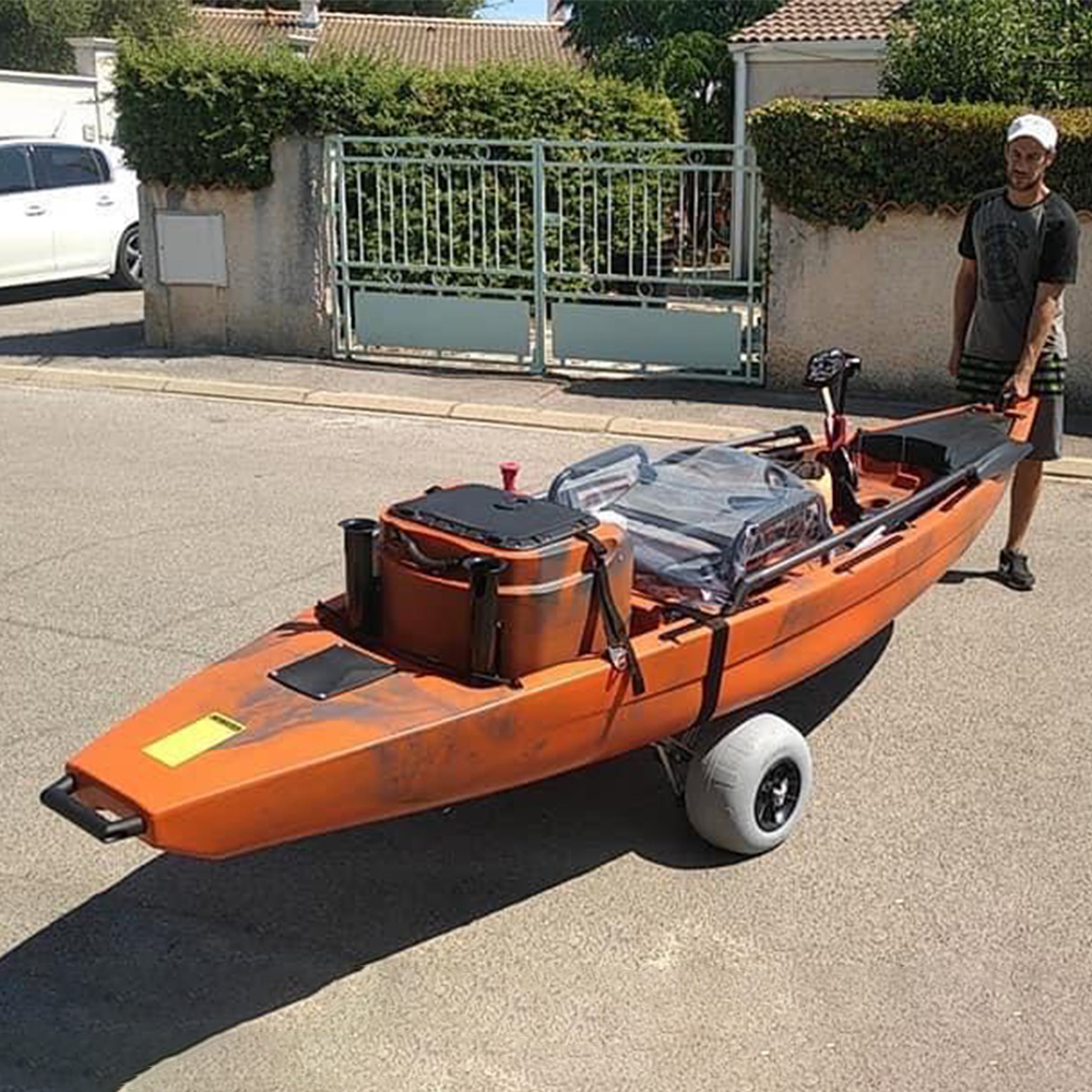 Inflatable Wide Wheel Canoe Bo - đánh giá và giá Fishing Kayak Cart