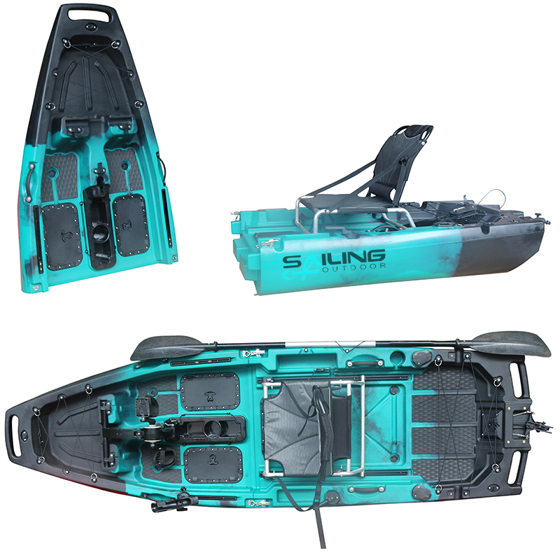10ft Single Person HDPE Pedal  - đánh giá và giá Fishing Kayak Pedal Drive